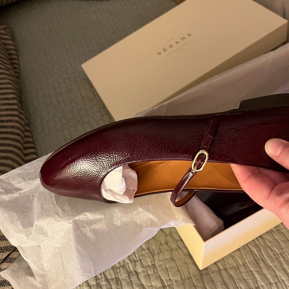 Sezane Méline Low Ballerinas NWT / Patent Purple / Mary Jane /  size 7 - Picture 3 of 8